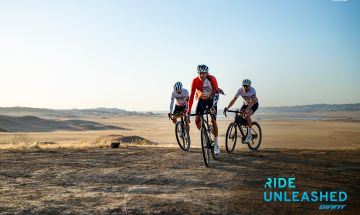 Cyclists on gravel bikes